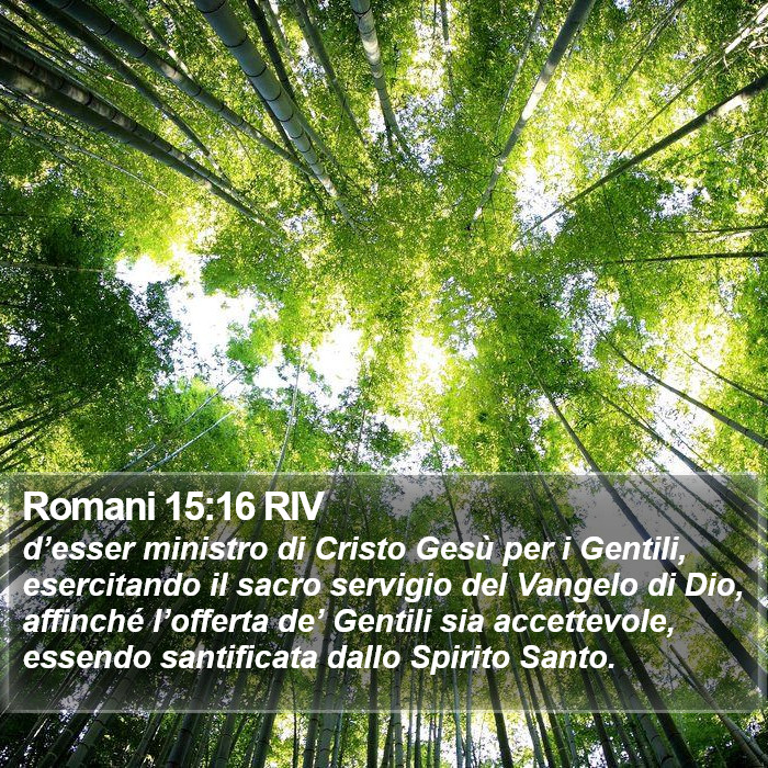 Romani 15:16 RIV Bible Study