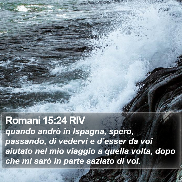 Romani 15:24 RIV Bible Study