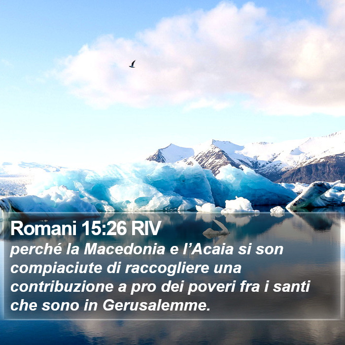 Romani 15:26 RIV Bible Study