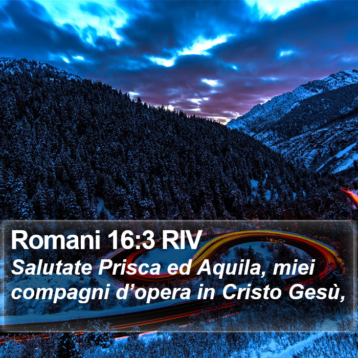 Romani 16:3 RIV Bible Study
