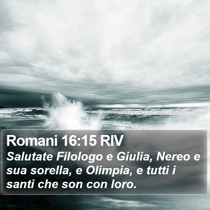 Romani 16:15 RIV Bible Study