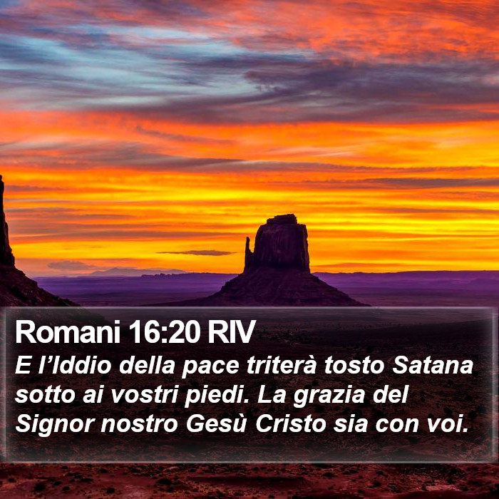 Romani 16:20 RIV Bible Study