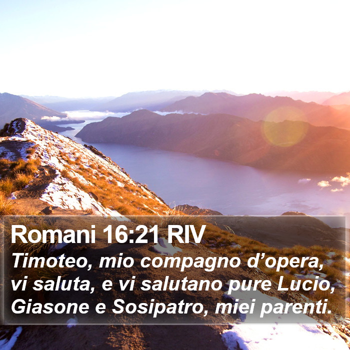 Romani 16:21 RIV Bible Study