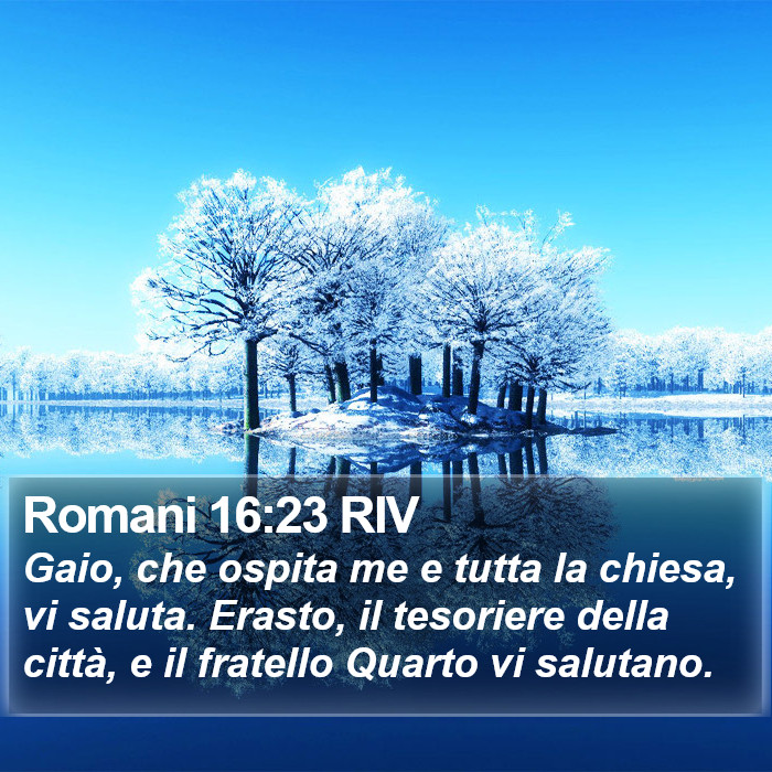 Romani 16:23 RIV Bible Study