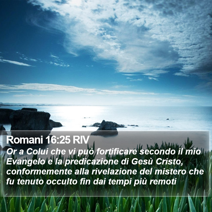 Romani 16:25 RIV Bible Study