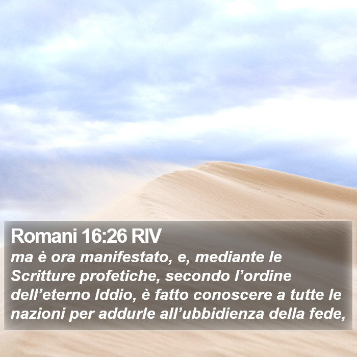 Romani 16:26 RIV Bible Study