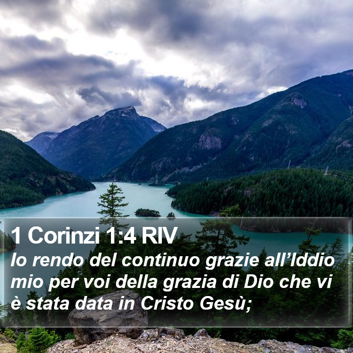 1 Corinzi 1:4 RIV Bible Study