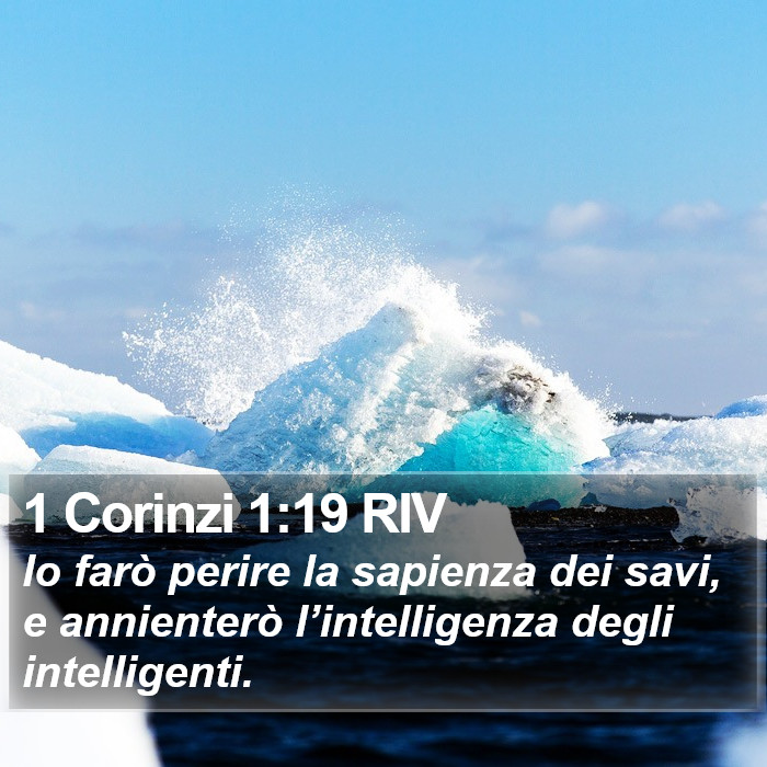 1 Corinzi 1:19 RIV Bible Study