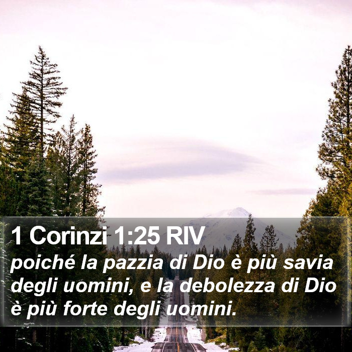 1 Corinzi 1:25 RIV Bible Study