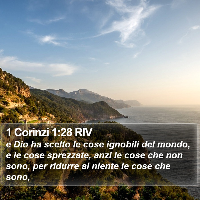 1 Corinzi 1:28 RIV Bible Study