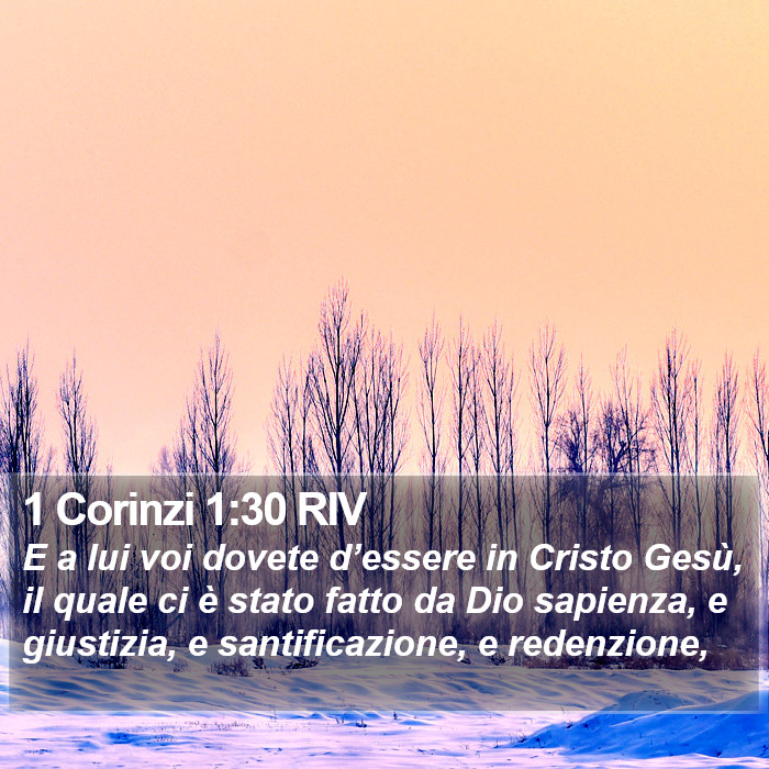 1 Corinzi 1:30 RIV Bible Study