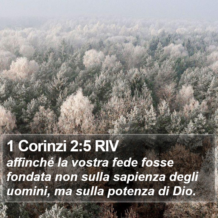 1 Corinzi 2:5 RIV Bible Study