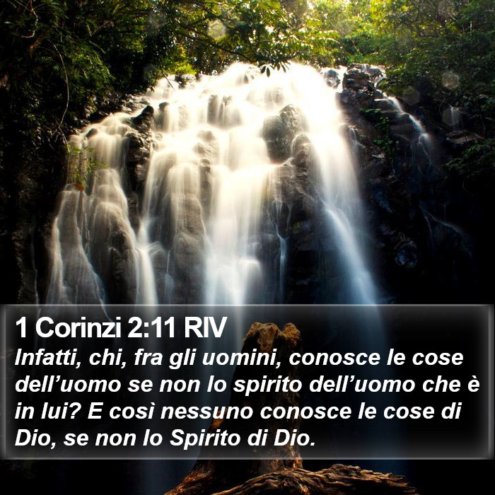 1 Corinzi 2:11 RIV Bible Study