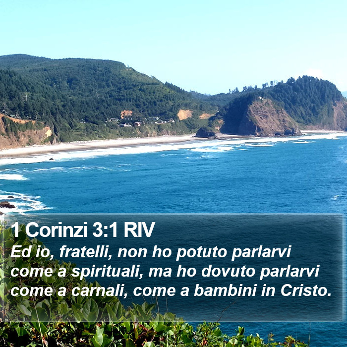 1 Corinzi 3:1 RIV Bible Study