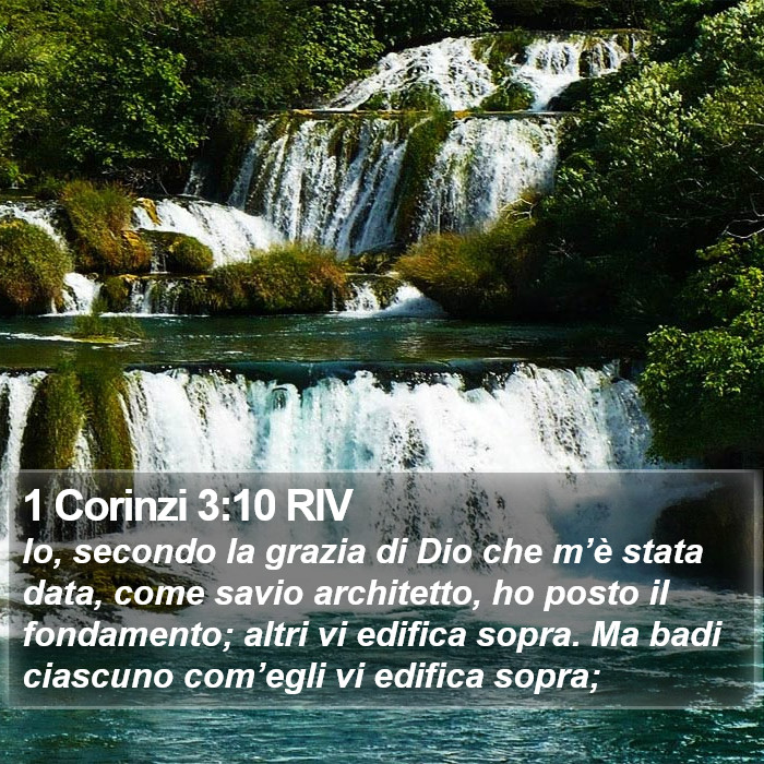 1 Corinzi 3:10 RIV Bible Study