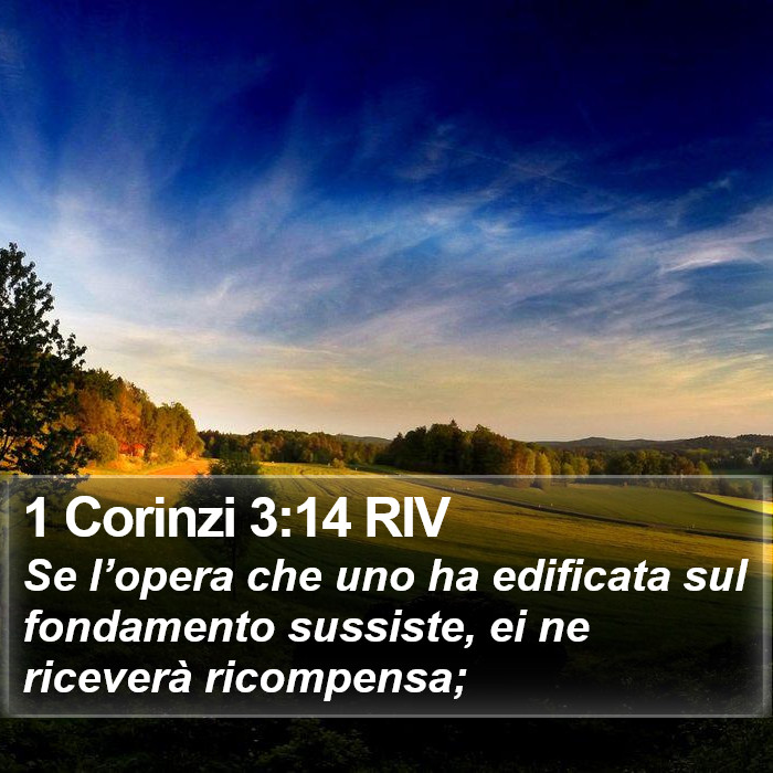 1 Corinzi 3:14 RIV Bible Study