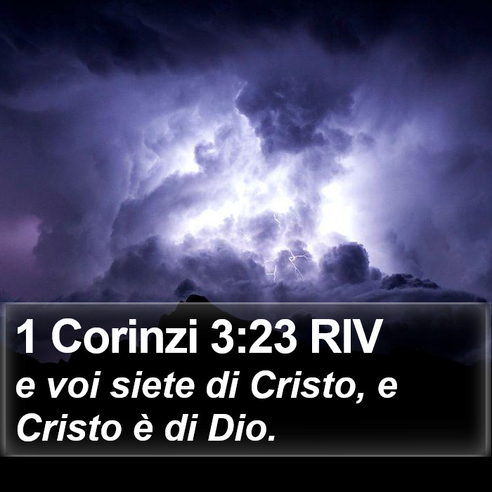 1 Corinzi 3:23 RIV Bible Study