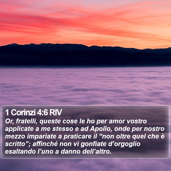 1 Corinzi 4:6 RIV Bible Study