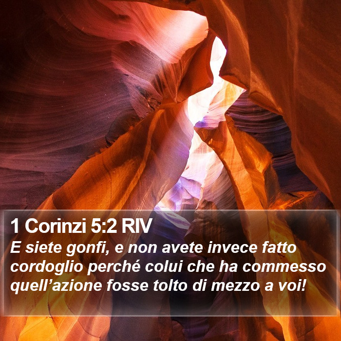 1 Corinzi 5:2 RIV Bible Study