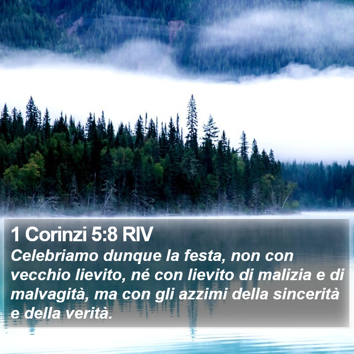 1 Corinzi 5:8 RIV Bible Study