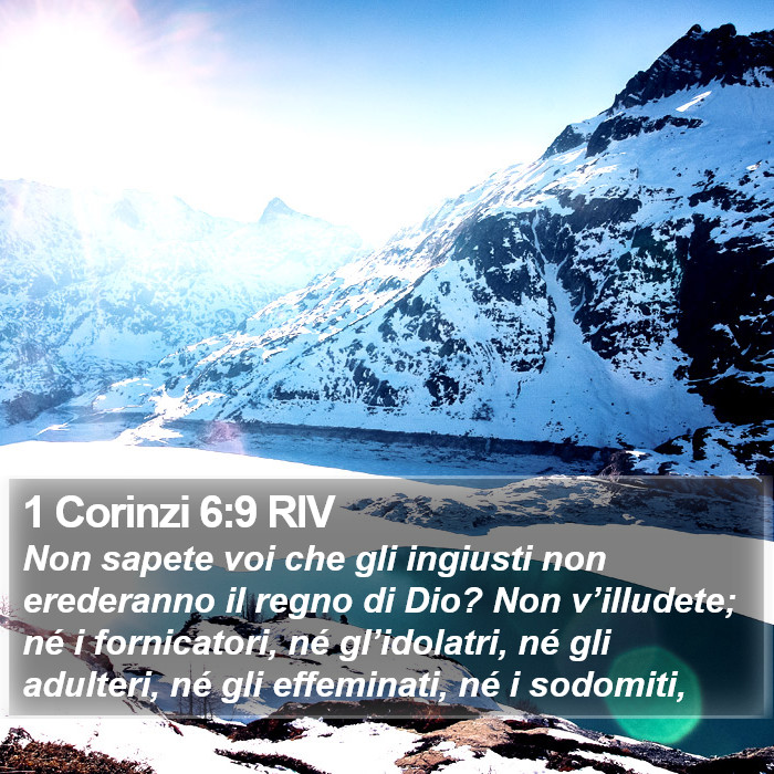 1 Corinzi 6:9 RIV Bible Study