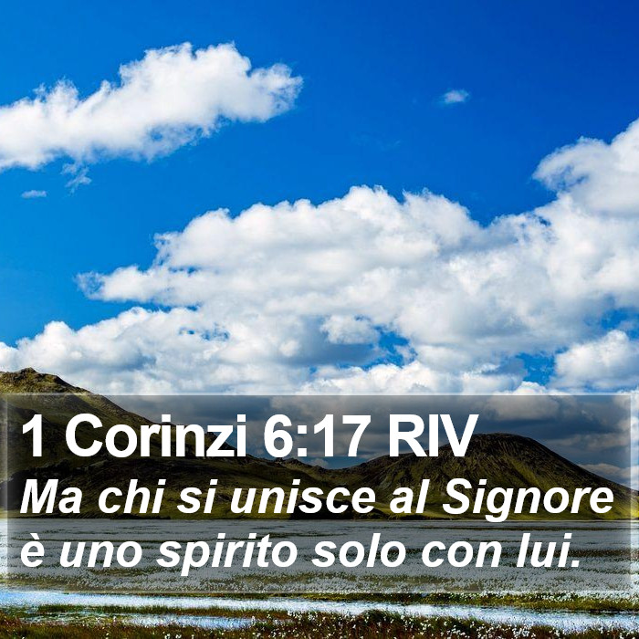 1 Corinzi 6:17 RIV Bible Study