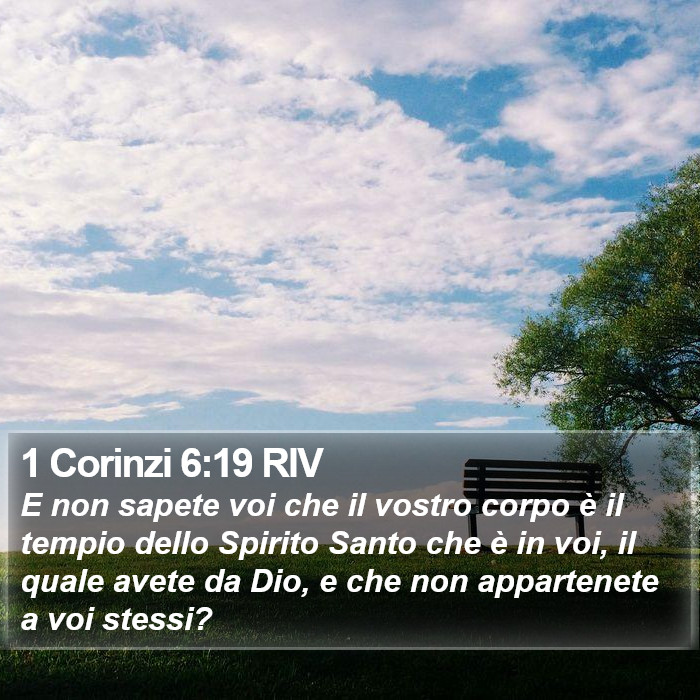 1 Corinzi 6:19 RIV Bible Study