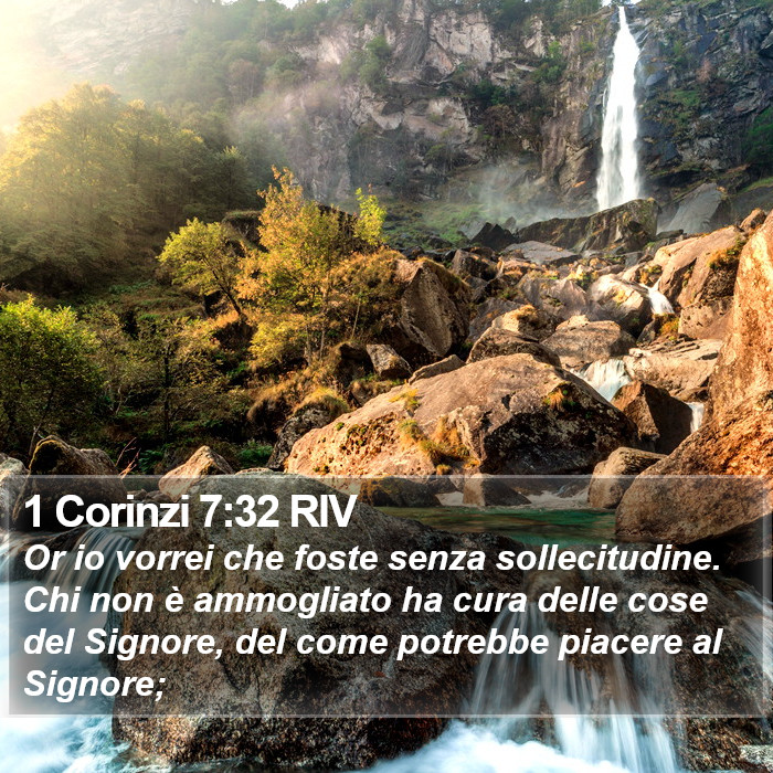 1 Corinzi 7:32 RIV Bible Study