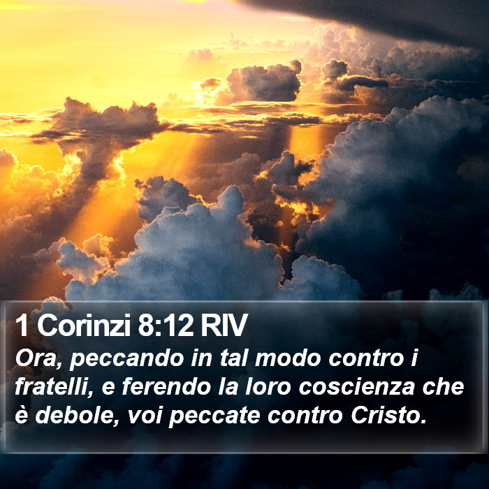 1 Corinzi 8:12 RIV Bible Study