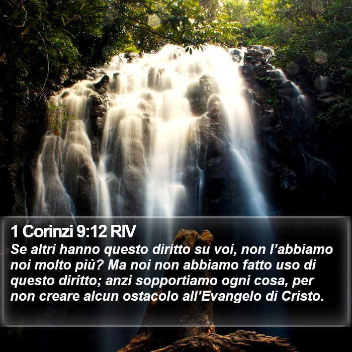 1 Corinzi 9:12 RIV Bible Study