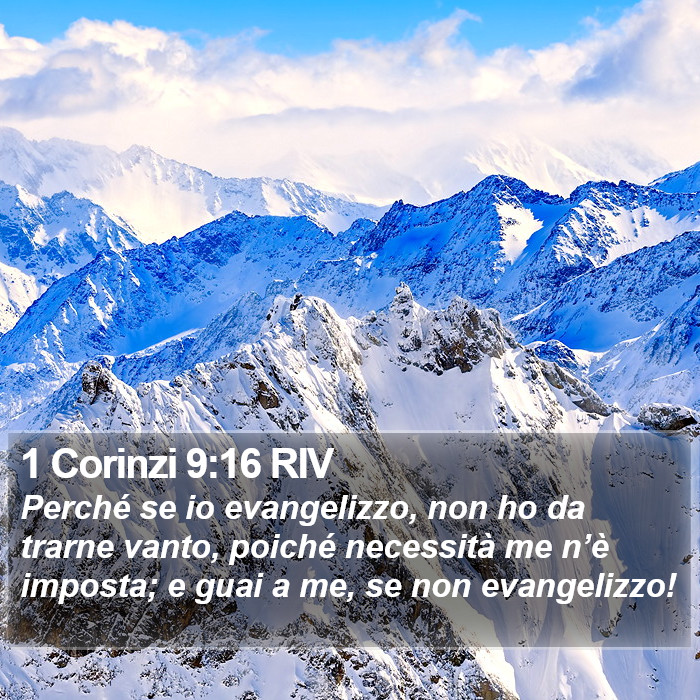 1 Corinzi 9:16 RIV Bible Study