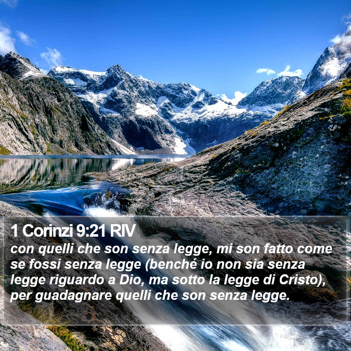 1 Corinzi 9:21 RIV Bible Study