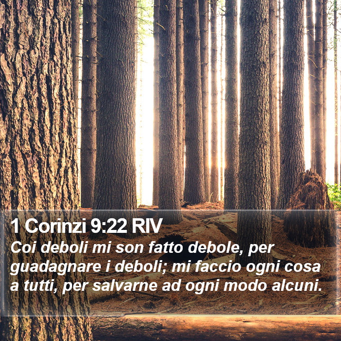 1 Corinzi 9:22 RIV Bible Study