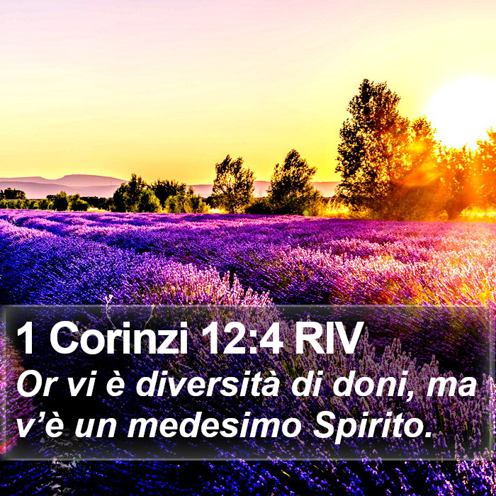 1 Corinzi 12:4 RIV Bible Study