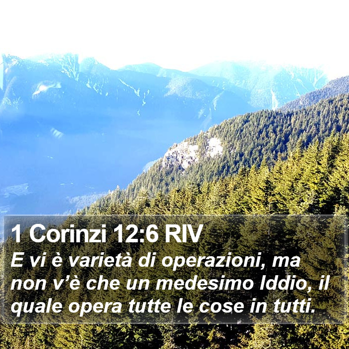 1 Corinzi 12:6 RIV Bible Study