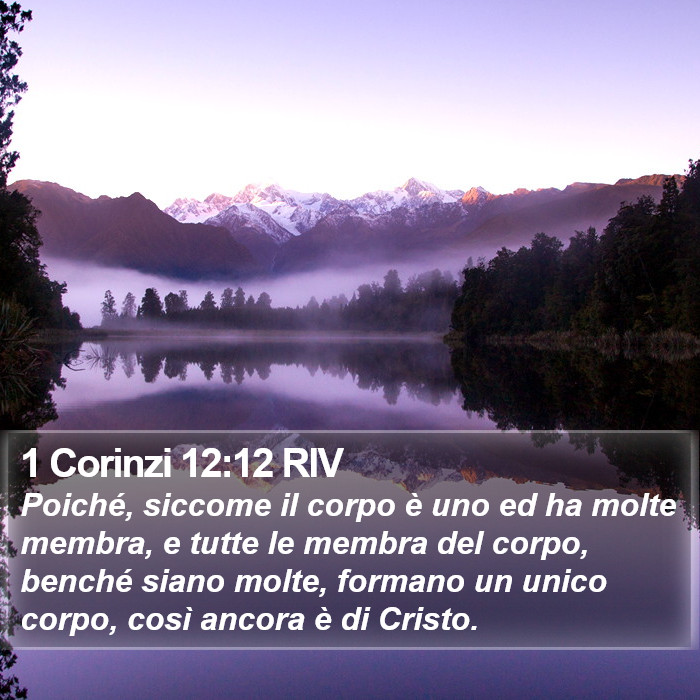 1 Corinzi 12:12 RIV Bible Study