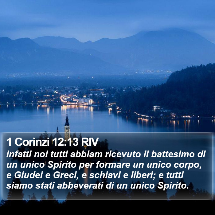 1 Corinzi 12:13 RIV Bible Study