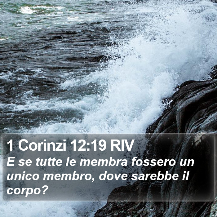 1 Corinzi 12:19 RIV Bible Study