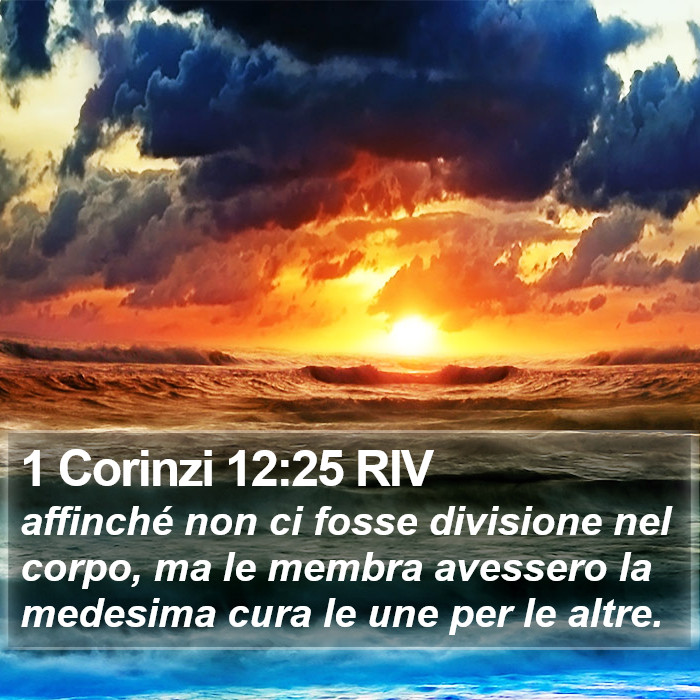 1 Corinzi 12:25 RIV Bible Study