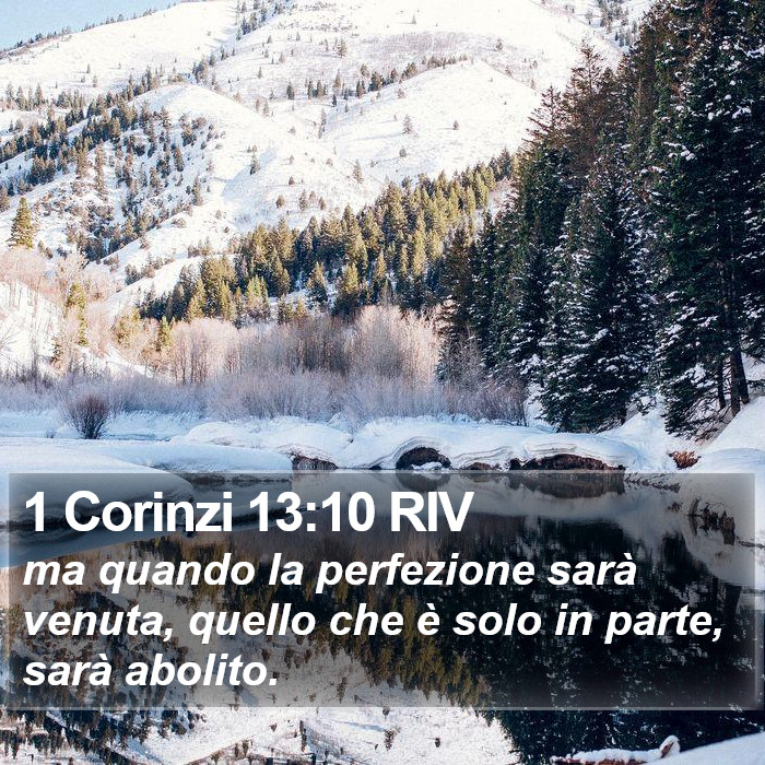 1 Corinzi 13:10 RIV Bible Study