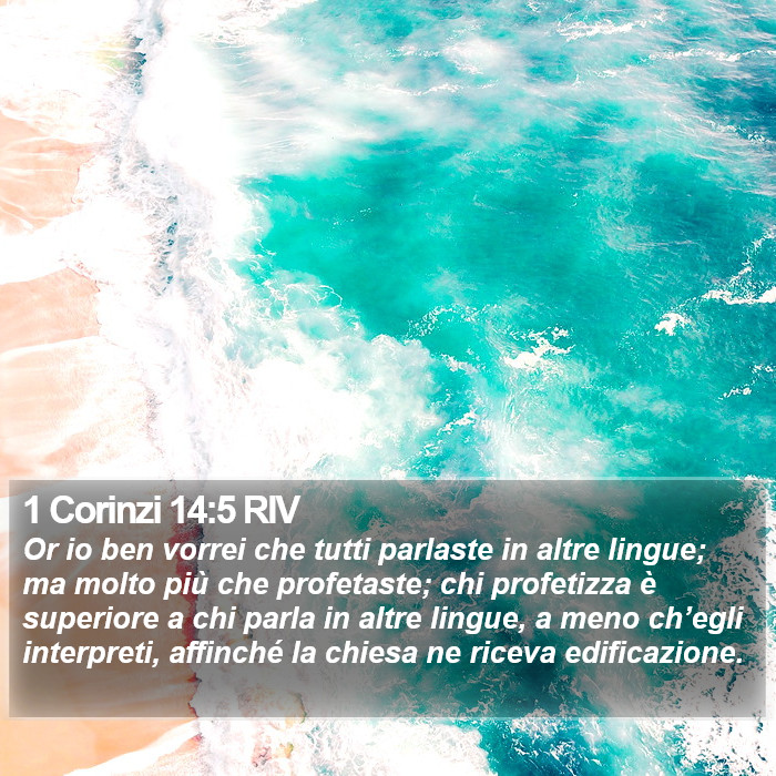 1 Corinzi 14:5 RIV Bible Study
