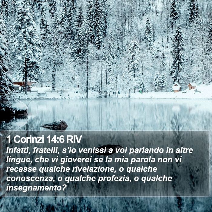 1 Corinzi 14:6 RIV Bible Study