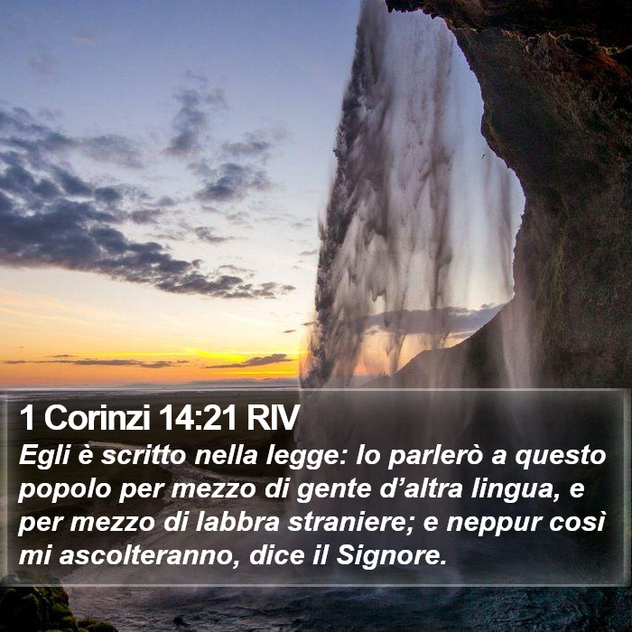 1 Corinzi 14:21 RIV Bible Study