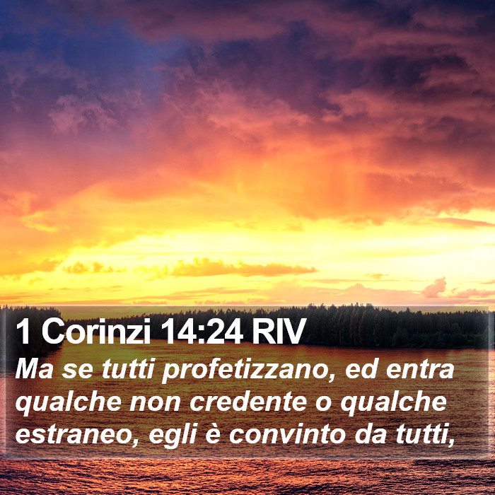 1 Corinzi 14:24 RIV Bible Study