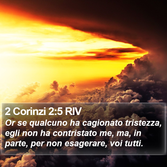 2 Corinzi 2:5 RIV Bible Study