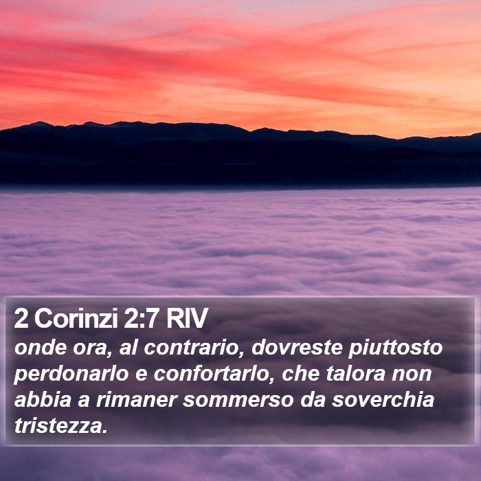 2 Corinzi 2:7 RIV Bible Study