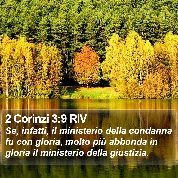 2 Corinzi 3:9 RIV Bible Study