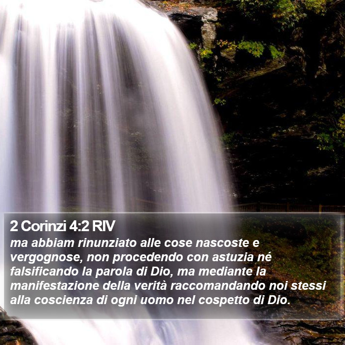 2 Corinzi 4:2 RIV Bible Study