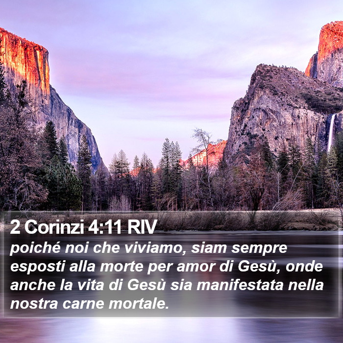 2 Corinzi 4:11 RIV Bible Study