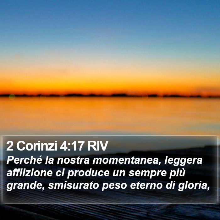 2 Corinzi 4:17 RIV Bible Study